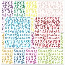 1512 Alphabet Stickers 12 Sheets Alphabet Stickers Vinyl Self-Adhesive Number Alphabet Vinyl Stickers, Mailbox Numbers Labels DIY Crafts Art Making, Decals For Sign,Notebook, Classroom Decor, Door - Viết - Xem 9