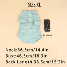 A Pet Non Stretchy, Lightweight, Breathable And Comfortable Home Sleepwear Suitable For Small Dog Breeds Such As Teddy Bears To Wear All Year Round (The Product Is Slightly Smaller, It Is Recommended To Purchase 1-2 Sizes Larger, Please Choose Carefully For Other Dog Breeds) - Green - View 30