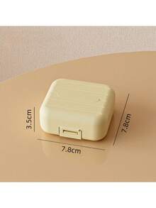 1 pieza Caja de pastillas portátil de 7 días, caja de almacenamiento de pastillas semanal de 7 rejillas, caja de almacenamiento de pastillas redonda, caja de acabado de pastillas portátil y sellable para vitaminas y pastillas, esencial de viaje para hombres y mujeres - Multicolor - Ver 7