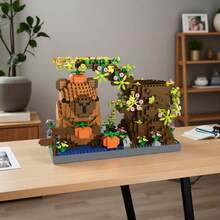 1pc Capybara Building Block Pen Holder, DIY Creative Building Block Model Decor, Multifunctional Office Supplies, Handcraft Storage Box, Perfect Gift For Christmas, New Year, Valentine's Day - Multicolor - View 5