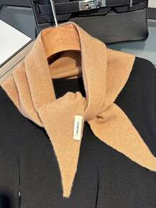 1 Piece Pure Wool Triangle Scarf, Versatile And Warm, Suitable For Headwear, A Fashionable And Multifunctional Gift Option. - Multicolor - View 5