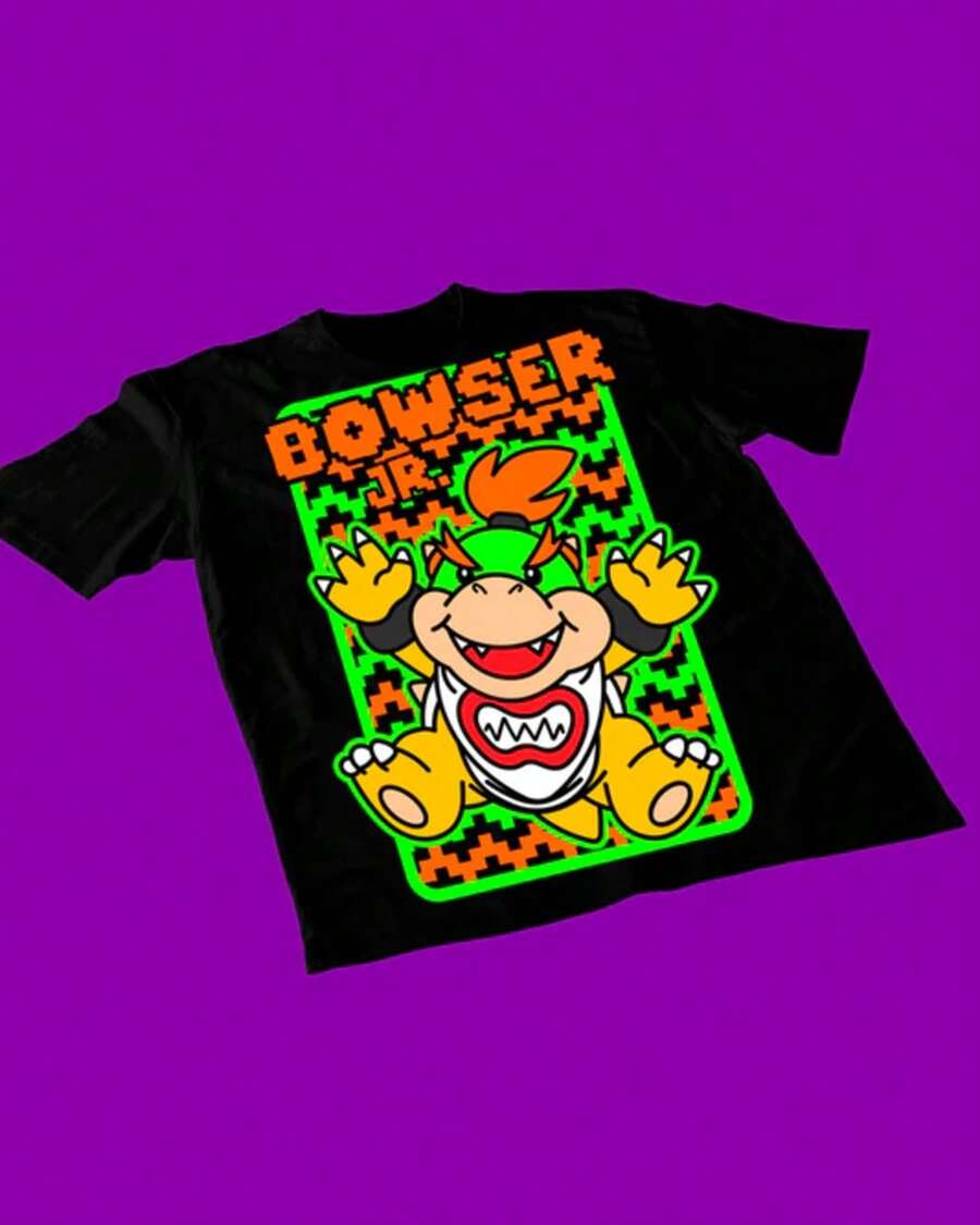 Anime  - Bowser Jr. T Shirt Cosplay - 與圖片相同 - 查看 1