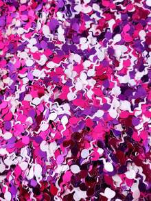 500/1000/5000pcs Singles Party Decorations,Cute Little Tadpoles Scattering Confetti,White, Purple, Rose Red Throwing Paper Scraps,Party Table Decorations,Vase Filler, Creating Joyful Atmosphere, Holiday Party Supplies,Valentine's Day Party Decorations - Multicolor - View 5