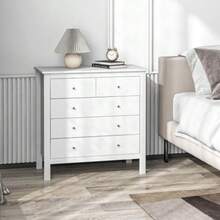 Chest Of Drawers, Sideboard, Silent Opening And Closing, Anti-Tip Device, 79 X 39.5 X 80.5 Cm, White - White - View 2