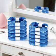 Recambio de bolsas para pañales, forro de cubo de pañales, bolsas de basura para pañales a prueba de olores y gruesas, adecuadas para baby shower, decoración del hogar, regalos, a prueba de fugas y resistentes a los olores de material PEVA, fácil de rasgar - azul - Ver 7