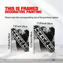 1 bộ ảnh ghép kỷ niệm cá nhân hóa, quà cưới/đính hôn cho chồng/vợ, trang trí phòng, poster tùy chỉnh, khung ảnh tùy chọn - Nhiều màu - Xem 6