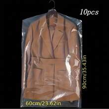 20/15/10 Stücke durchsichtige Plastik Anzug & Kleid Staubschutzhüllen, transparente Kleidersäcke für Schrank Aufbewahrung, Aufhänge-Organizer für Hemden, Jacken, ideal für Zuhause, Schlafzimmer oder Studentenwohnheim Nutzung, Kleiderschrank Schutz - Verschiedenfarbig - Übersicht 5