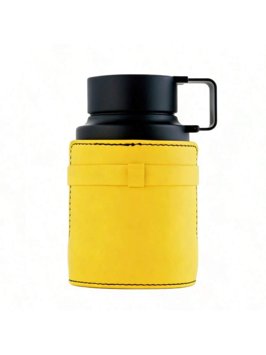 au de Parfum Portátil con Funda de Cuero Amarillo Vibrante 100ml - Fragrancia Estilizada