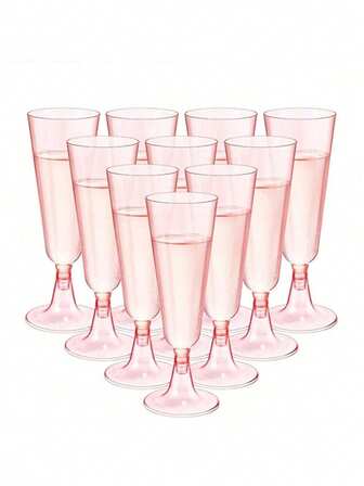 25/10 stycken 5,5 oz cocktailglas, champagneglas, återanvändbara, lämpliga för desserter, bakverk, fruktjuice, kalla drycker, varma drycker, kaffe, lämpliga för födelsedagar, bröllop, fester, utomhus, nyår, för jul.