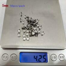 50/100pcs Round Brass 4 Claw Flat Rivets Studs 3/4/5/6/7/8/9/10mm For Leather Craft Costumes Bags Belts Shoes DIY Punk Goth Spike - Multicolor - View 52