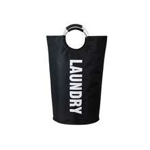 1 pieza Cesto de ropa extra grande plegable - Impermeable, cesta de almacenamiento plegable con asas de aluminio para ropa sucia, perfecto para el uso en la universidad y el hogar