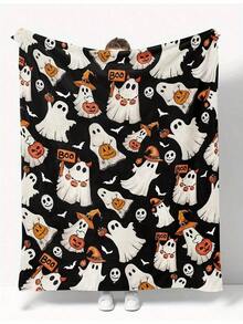Casual Soft Warm Halloween Sally Nightmare Before Christmas Print Flannel Blanket For Couch Sofa Home Office Bed Camping Funny Blankets - Style 3 - View 34
