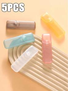 5 piezas Portátil Palillo de dientes y Soporte de hilo dental - Caja de almacenamiento de píldoras a prueba de fugas con tapa transparente, Contenedor EDC compacto para cuidado dental, palillos de dientes, hilo dental - Caja de plástico resistente, Adecuado para viajes, viajes, hogar, oficina - Diseño ahorra espacio, Estante para palillos de dientes, Organización del hogar, Estilo de moda, Cierre , Viajeros frecuentes - Multicolor - Ver 10