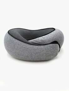 1pc Travel Pillow Neck Cushion, Memory Foam U-Shaped Pillow, Snail Shaped Durable U-Shaped Resilient Memory Foam Travel Pillow, Non-Deformable Airplane Pillow, Neck Pillow, Portable Adjustable Soft Pillow, Nap Sleep Pillow - Multicolor - View 11