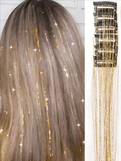 Bộ 6/12 dây cài tóc hiệu ứng laser lấp lánh dành cho nữ - Phụ kiện tóc tua rua cho cô dâu/phù dâu, thích hợp cho tiệc tùng, kỳ nghỉ, tụ họp, hẹn hò ngày Valentine, lễ hội, chụp ảnh, biểu diễn khiêu vũ và trang trí đám cưới, phụ kiện đội đầu.