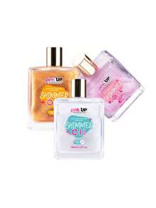 SHIMMER OIL / PINK UP - Moisturizing Body Oil With Glitter. 3 Different Scents, Illuminating Fragrance. Moisturizing Fragrance Oil - 粉紅色香氛 - 查看 8