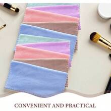 10 piezas Toallas Faciales Microfibra Coral Fleece Paos Desmaquillantes Compactos para Mujeres Uso Casa y Viaje Colores Aleatorios Color Aleatorio Color Aleatorio - inicial - Ver 8