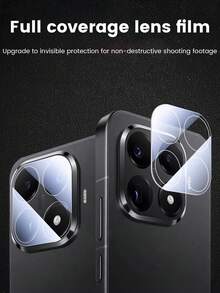 4pcs Tempered Glass Screen Protector + Camera Lens Protector For Xiaomi 15T/15T Pro, High Definition 3D, Anti-Scratch, Anti-Fall, Applicable To 15T Black Silk Screen Camera Protector, 2pcs Screen Protector Screen Protection Essentials, Applicable To Daily Shield, Office, Home Daily Shield Office Home Phone Screen Protector Phone Accessories Waterproof Shockproof Scratch Resistant