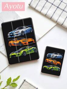 1 件跑车平板电脑保护套和 Kindle 电子书保护套，兼容 iPad 第 10 代、iPad 10.2/Mini6/Mini7/9.7 英寸，兼容三星 Galaxy Tab A9 Plus、Kindle（第 11 代 - 2024 年发布）（6 英寸）、Kindle Paperwhite 第 12 代 2024，很棒的节日礼物，时尚简约的图案。 - 彩色 - 查看 4