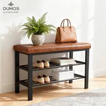 Tabouret de changement de chaussures - Taupe - Voir 2