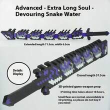 1件 2025新款游戏配件武器模型，可伸缩噬魂蛇刃 3D打印战神刀剑玩具 - 生日礼物 - 圣诞礼物 - 完美礼物 - 收藏品 - 爱好收藏家 - 彩色 - 查看 5