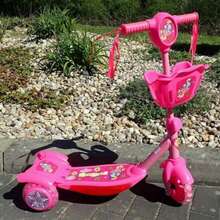 Aquila Metal Scooter With 3 Wheels - LED Lights And Vibrant Pink Color - 粉色 - 查看 1