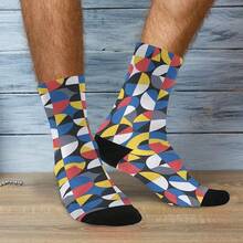 Athletic Socks - Colored Geometry - View 9