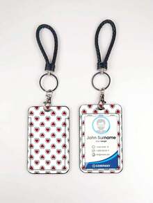 1pc ABS Black Rope Polka Dot Heart Balloon Puppy Pattern Fashion Keychain Pendant, Bag Charm, Student Bus Protector - Multicolor - View 11