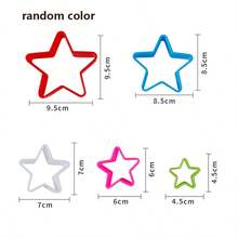 Set de 5 piezas/1 set de cortadores de galletas, set de cortadores de galletas, set de cortadores de formas de sándwich, fondant, pastel, fruta y verdura de varios tamaños (color aleatorio) - Multicolor - Ver 10