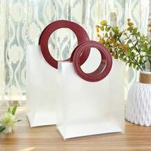 手提礼品袋 PVC 包装袋 带提手 婚礼 生日 情人节 纪念品袋 宾客礼品袋 - 彩色 - 查看 2