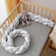 1 pièce Protège-berceau tressé multicolore, protecteur de barrière de lit pour berceau de bébé, couffin, table à langer, poussette, lit bébé convertible