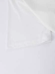 Men's Summer Slogan & Heart Print Round Neck Short Sleeve Casual T-Shirt - White - View 3