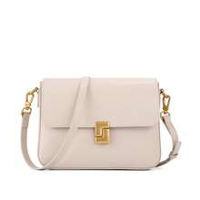 High-Quality Women's Handbag Made Of Genuine Leather, Fashionable Shoulder Bag, New, High-Quality Boston Pillow Bag, Versatile Crossbody Bag For Commuters, Spacious. - 白色 - 查看 9