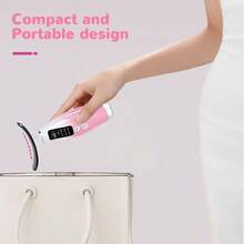 Rechargeable Facial And Neck Massager With 7-In-1 Massage Modes, Portable Light Beige Care Device Suitable For Women & Girls, Ideal Gift For Mom,, Improves Circulation & Light Beige Elasticity - 粉色 - 查看 5