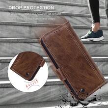 Funda To Cartera para Xiaomi 14T De 67 Pulgadas 2024 Funda De  PU para Teléfono Funda tectora Ultrna con Tapa Y Soporte Magnético para Mi 14T Marrón - Marrn - Ver 6
