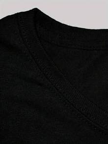 Camiseta Extra Grande 100% Pura con Impresión Viva México, Cuello Redondo y Manga Corta para Mujeres, Transpirable y Casual, Top Deportivo para Primavera y Verano, Regalo Perfecto para Vacaciones - Negro - Ver 2