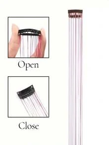 6pcs/Set Women Shiny Laser Tassel Hair Chain - Bride Bridesmaid Headpiece, Suitable For Party, Vacation, Gathering, Valentine's Day Date, Festival, Photo Shoot, Dance Performance, Wedding Decor[Valentine's Day & Mother's Day Gift] Head Jewelry Head Pieces Jewelry Hair Jewelry Hair Vine Chain, Best Friend Gifts, Hair Accessories - Multicolor - View 6