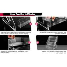 五层大容量化妆品收纳盒，多层香水展示架，珠宝收纳盒，梳妆台化妆品架，轻巧设计，香水爱好者的理想礼物，简约风格，耐用材质，化妆包，旅行必备 - 彩色 - 查看 9