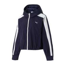 Puma T7 Woven JKT W Cotton Padded Hooded Jacket, Casual Commuter Wear For Women, 637441-16 - Blue - View 1