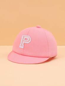 1pc Toddler Pink 26 Letter Pattern Soft Brim Baseball Cap, Cute & Fashionable, Lightweight & Soft Sun Protection, Practical Gift, Suitable For Baby Boys & Girls Casual Wear - Pink - View 21