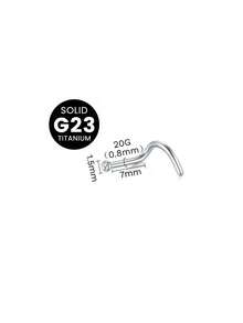 AVYRING 1pc 20G Titanium Nose Ring & Stud Screws For Women Men, Nose Piercing Jewellery Silver - Piercings For Snug, Nose, Septum, Tragus, Lip, Nostril - 1.5mm 2mm 2.5mm 3mm - Multicolor - View 21