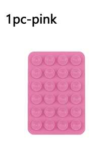 1pc Silicone Suction Cup Stand, Multi-Functional For Computer & Phone, Glass Self-Adhesive Non-Slip Silicone Desktop Metal Stand, Firmly Fixed On Any Smooth Surface, Suitable For Glass, Mirror, Refrigerator Or Gym, Fits Any Phone Model