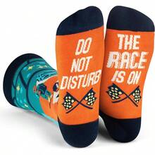 Calcetines Divertidos Lavley Para Hombres - Regalos Novedosos Para Fanáticos del Deporte, Golf, Pickleball, Levantamiento de Pesas, Carreras y Más - No molestar, la carrera está encendida - Ver 12