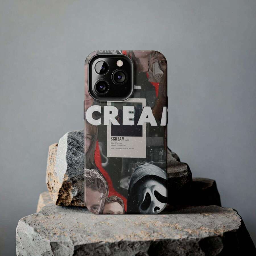 Funda de teléfono de Halloween, estilo vampiro Halloween, una funda gruesa y a prueba de golpes con estampado de calavera de moda, compatible con iPhone y series , resistente al agua, a las caídas y a los arañazos, apta para iPhone 11/12/13/14/15/16/17 Pro Max - Negro - Ver 1