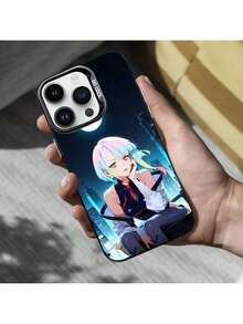 Funda de teléfono E-Edgerunners Game Cyberpunk compatible con 16,15,14,13,12,11,Mini,Pro,MAX, cubierta negra mate a prueba de golpes, funda compatible con funda  17 pro max, funda  17 pro, funda  17, funda  16, funda  16 pro max, funda  15 - Z2 - Ver 11