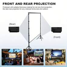 Portable Projection Screen 72 Inches - Foldable High-Definition Screen, Suitable For Outdoor Activities, Temporary Meetings, Parties, Supports 3D And 4K Ultra-High-Definition Display, Outdoor Entertainment Products | Ultra-High-Definition Screen | Lightweight Screen,Projector Screen - 72inches - View 8