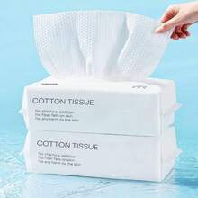 YUMTTY Paquete de 4 Toallas faciales Desechables, toallitas Suaves de algodn para Limpieza, toallitas hmedas y secas, toallitas desmaquillantes para el Cuidado de la Piel. - inicial - Ver 6