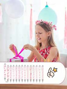 10支装，14厘米长，可爱白色和粉色蝴蝶结装饰圆珠笔，款式多样，均为按压式设计，非常适合日记、笔记、学校、办公室或家庭使用。是送给女孩的理想礼物，也适合蝴蝶主题派对或婴儿派对。 - 彩色 - 查看 4