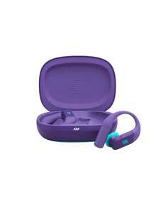 JBL PEAK4 Sports True Wireless Earbuds, Ear-Hook Style Earphones, Clear Low Latency, Extra Long Battery Life - Purple - View 1