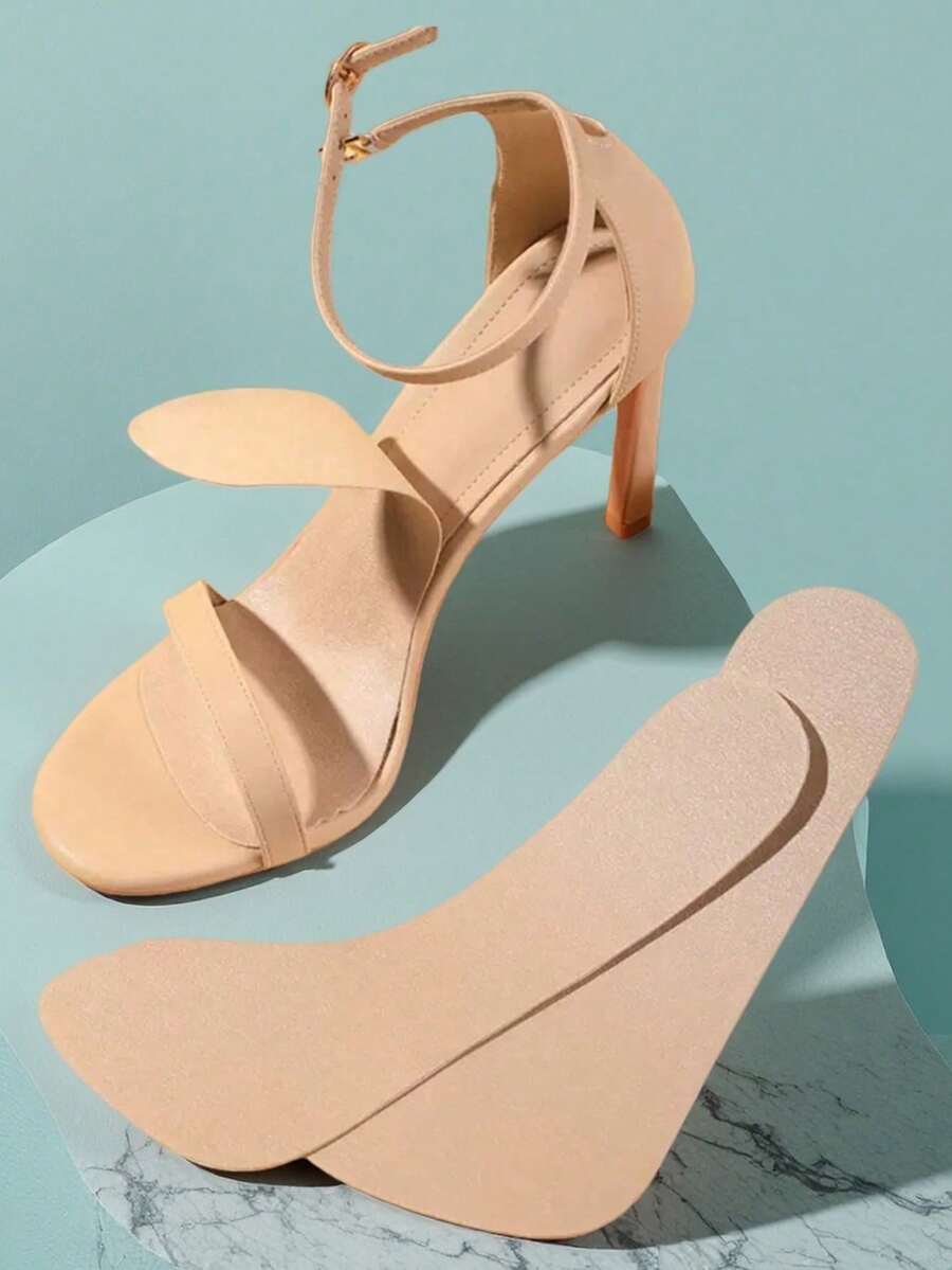 1 Pair Women's Ultra-Thin Soft Insoles, Anti-Slip Suitable For High Heels, Sandals, 3/4 Shoes